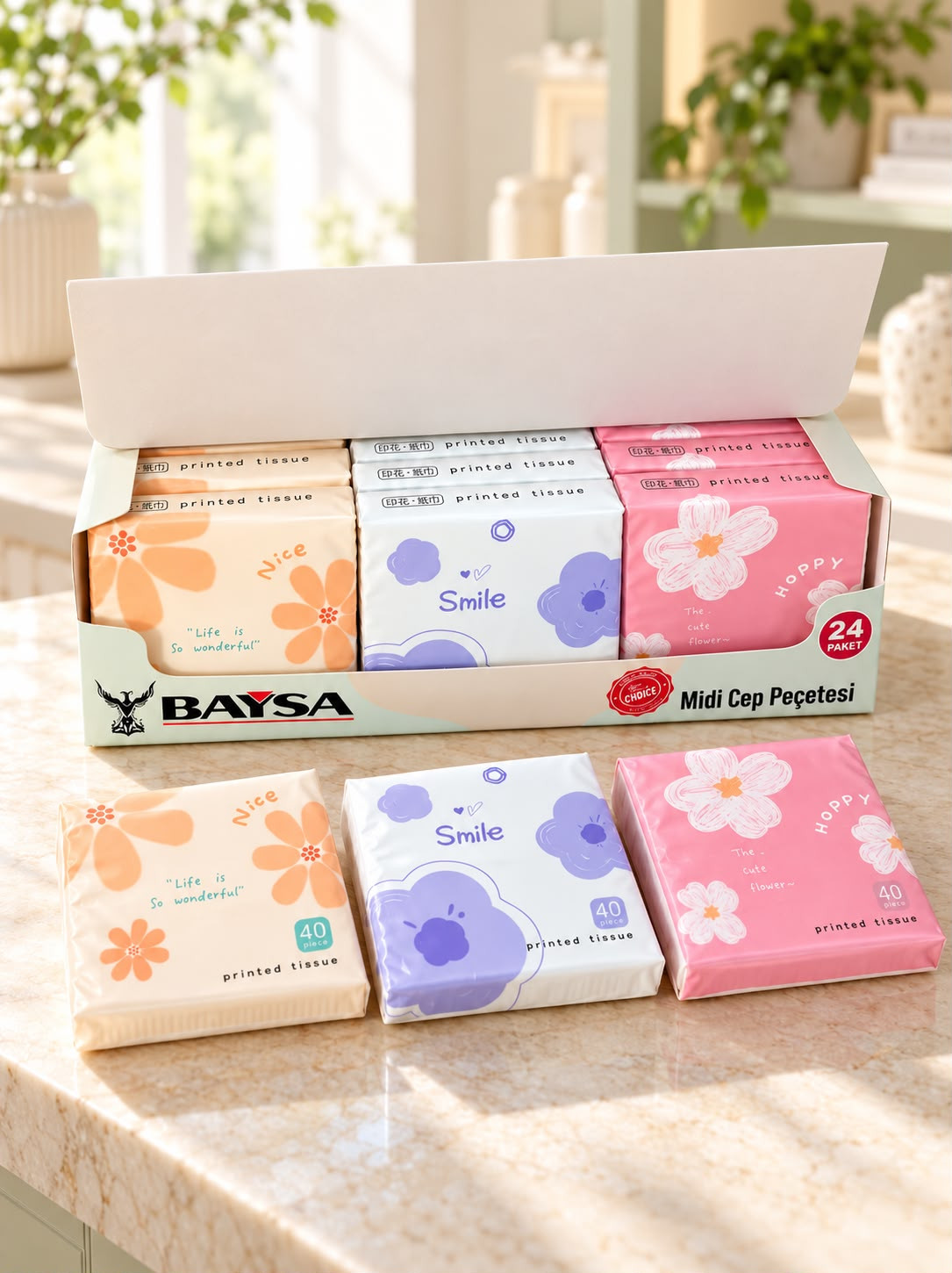 Baysa Mini Cep Mendilleri 24Lü