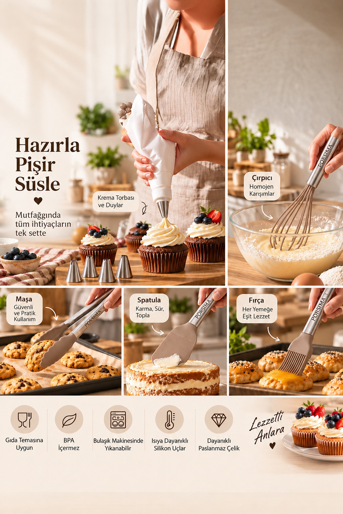 Chefstar 10 Parça Pasta Servis Seti