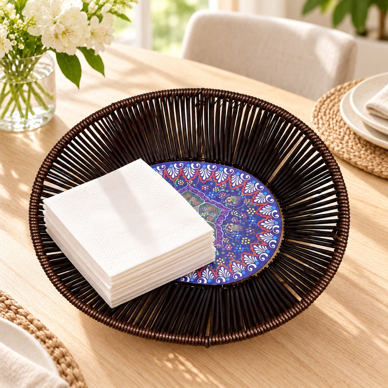 Rattan Çini Desenli Organizer 23x28 CM CE-7136