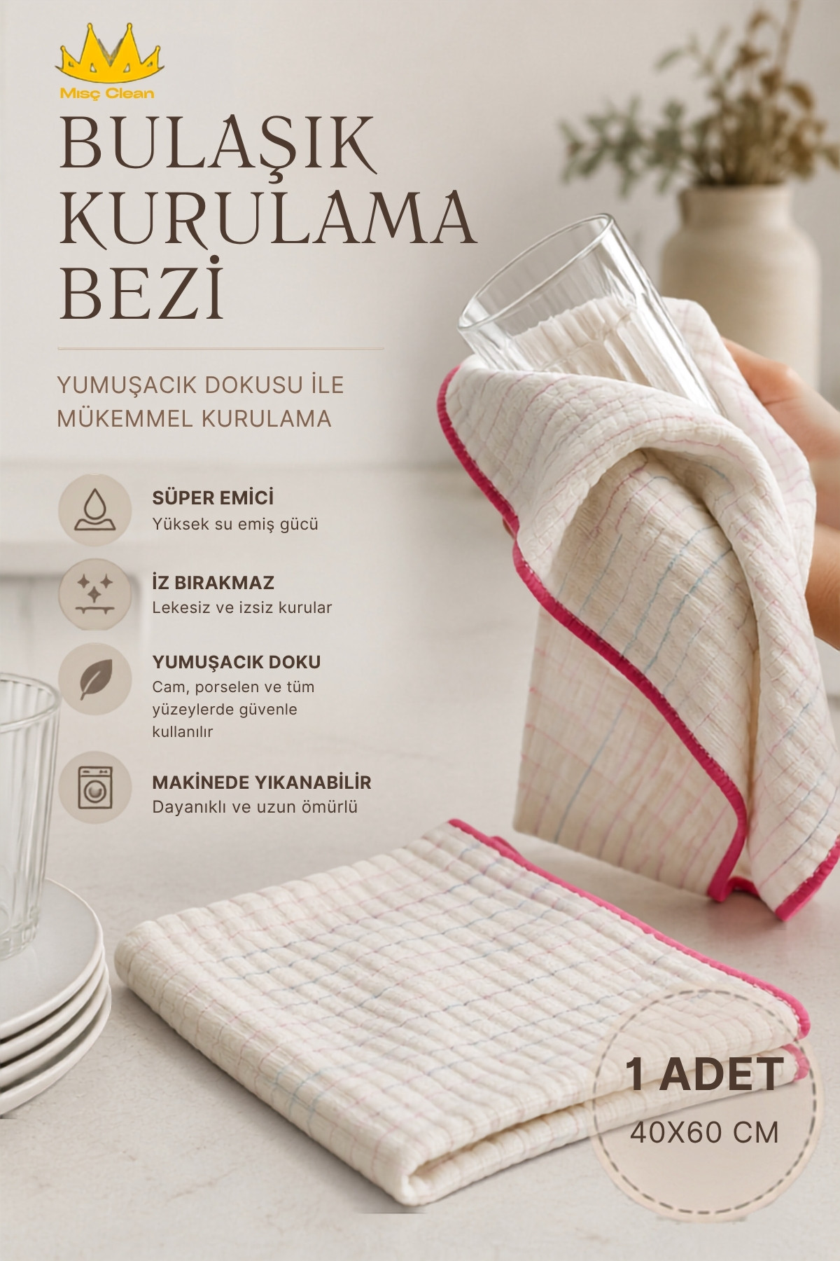 MİSSCLEAN KURULAMA BEZİ 40*60 CM
