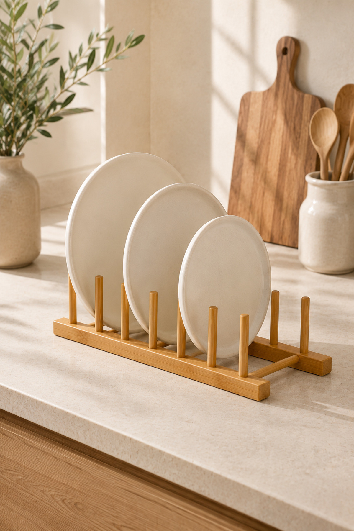 Bambu Tabaklık Standı 10x29 CM