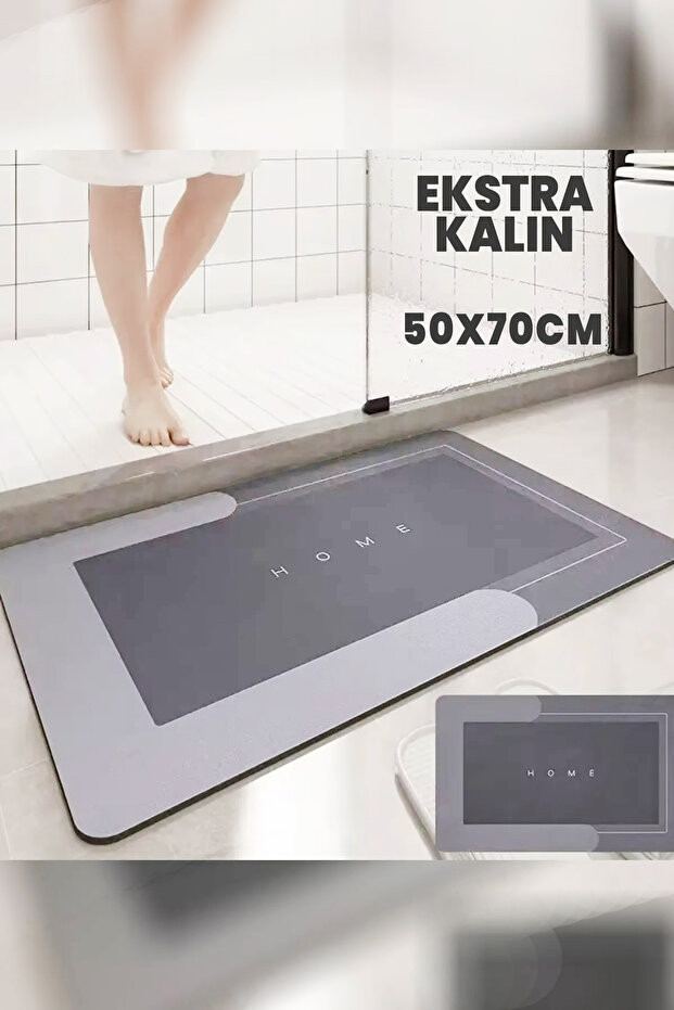 50x70 (EKSTRA KALIN) Geniş Boy Kaymaz Banyo Paspası