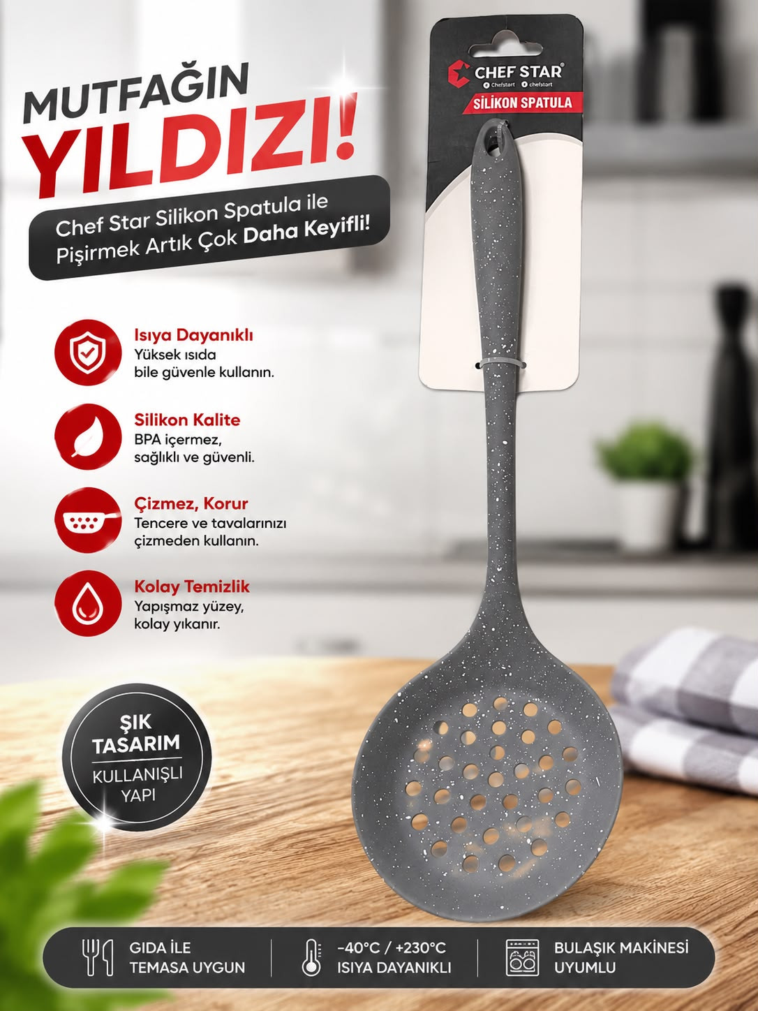 CHEFSTAR SİLİKON SPATULA