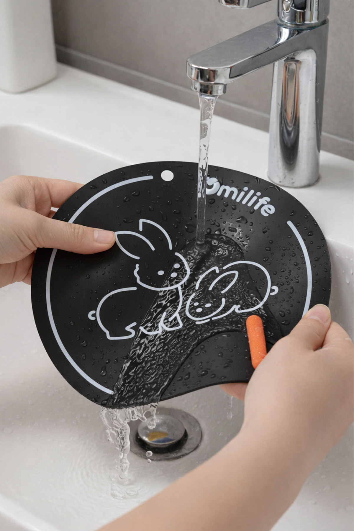 Tavşan Desenli Silikon Lavabo Gider Koku Önleyici