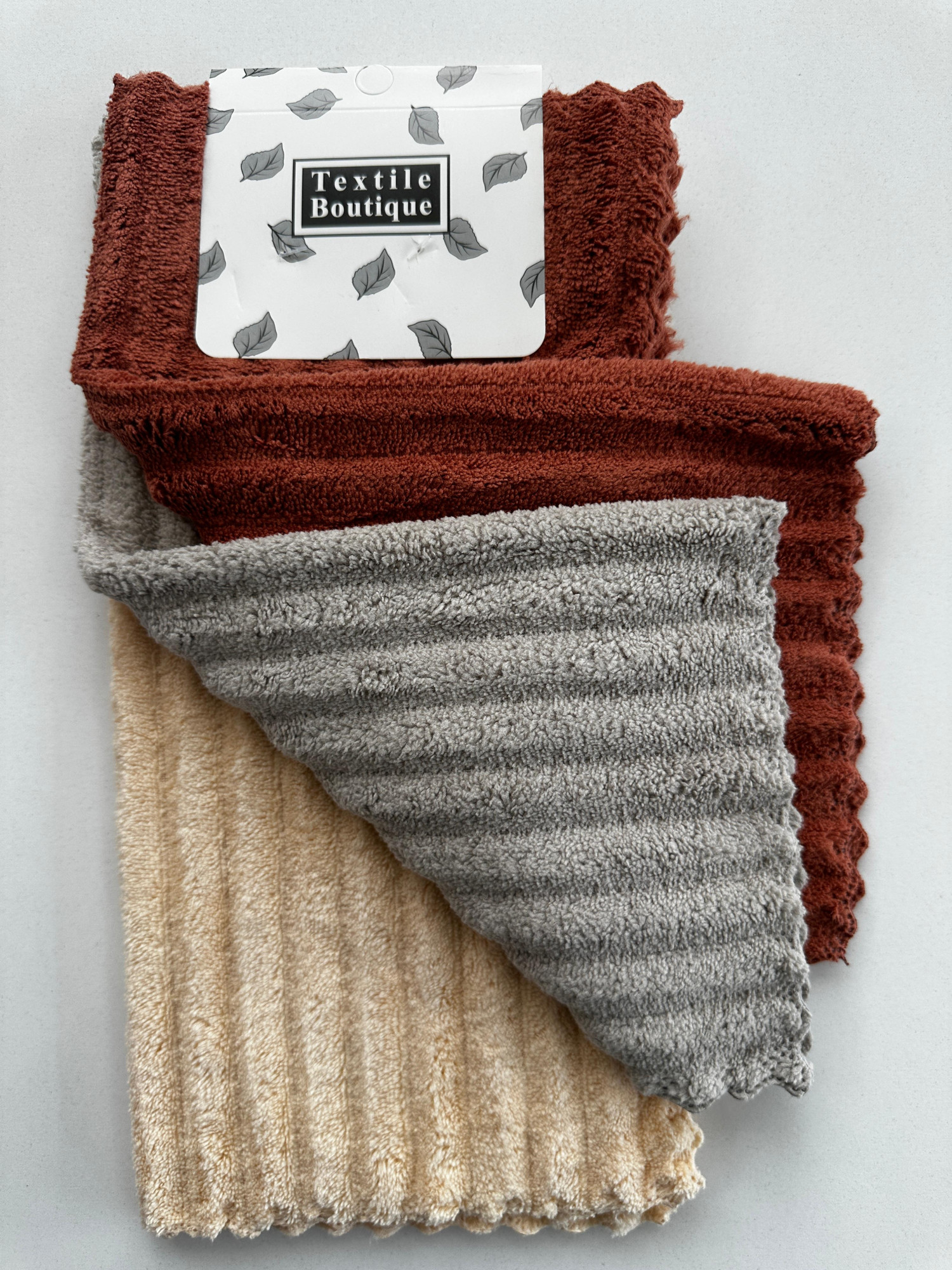 KARAKUŞ 237 3'LÜ ÇİZGİLİ PELUŞ BEZ